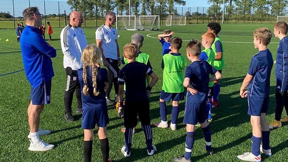 Ipswich Town COACHING STAFF VISIT TRUST SESSION