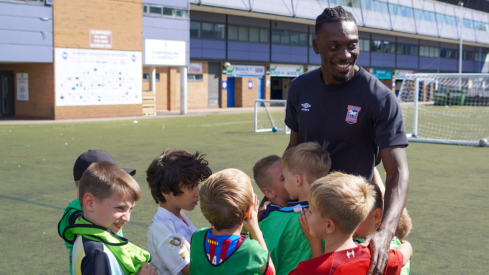 Ipswich Town FC | FREDDIE VISITS SOCCER SCHOOL