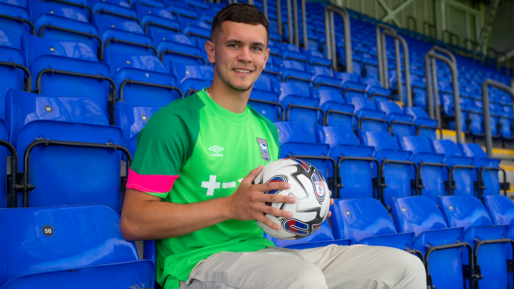 Ipswich Town Ipswich Town sign Cieran Slicker from Manchester City