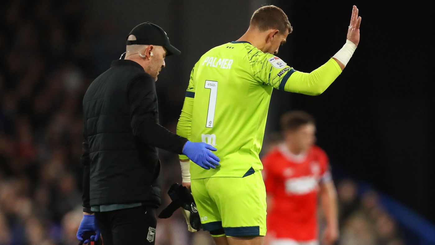Ipswich Town goalkeeper Alex Palmer sidelined for several weeks with calf injury