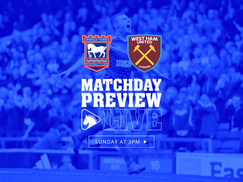 Matchday Preview Live - watch Sunday at 3pm.